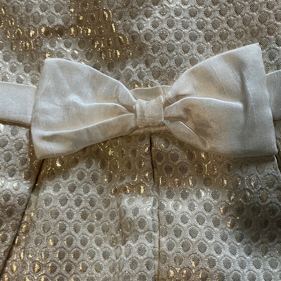 Gymboree Cream and Gold Formal Kids Dress - Picture 3 of 7